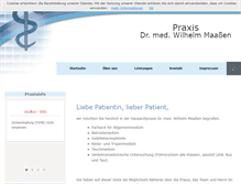 Tablet Screenshot of doc-maassen.de